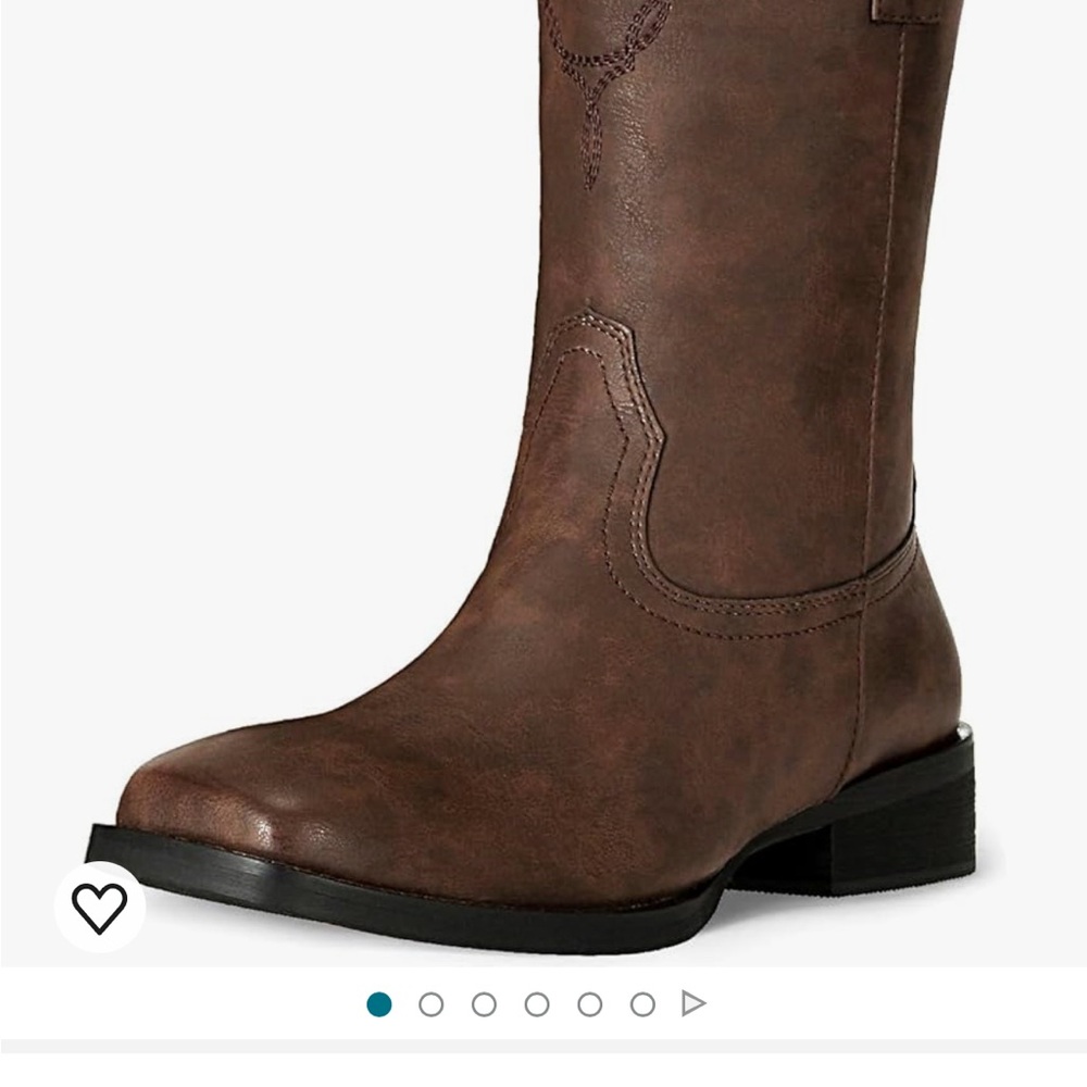 Brown J.s.o.l.e Leather Cowboy Boots